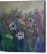 On A Bed Of Daisies Canvas Print