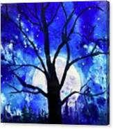 Once In A Blue Moon Canvas Print