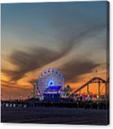 Orange Glow At Dusk Canvas Print