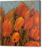 Orange Tulips Canvas Print