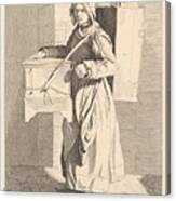 Organ Grinder  Anne Claude Philippe Canvas Print