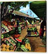 Original Farmers Market Los Angeles 1940s Canvas Print
