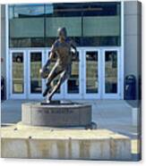 Oscar Robertson Statue In Front Of University Of Cincinnati Fifth Third Arena  5318 Canvas Print