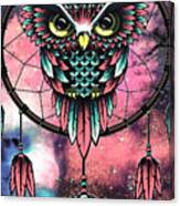 Owl Dreamcatcher Canvas Print