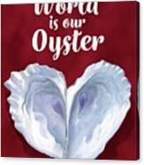 Oyster Heart Canvas Print