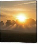 Ozarks Country Field Sunrise Canvas Print