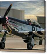 P-51 Taxi For Take-off Canvas Print