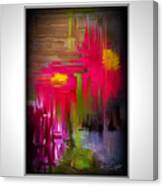 Painted Daisies Gone Abstract Canvas Print