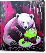 Painting Gourmandise N 1 Animal Black Bear Panda Canvas Print