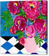 Pale Pink Vase Canvas Print