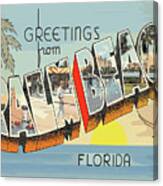Palm Beach Letters Canvas Print