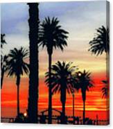 Palm Sunset - No. 3 Canvas Print