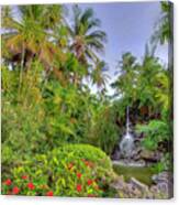 Palms Pool Canvas Print