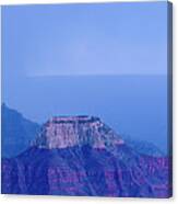 Panorama Lightning Strike North Rim Grand Canyon Np Ar Canvas Print
