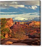 Panorama Near Waterpocket Fold Capitol Reef National Park Canvas Print