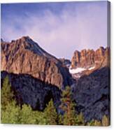 Panoramic View Middle Palisades Glacier Eastern Sierra Canvas Print