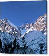 Panoramic Winter Middle Palisades Glacier Eastern Sierra Canvas Print