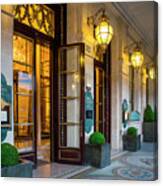 Paris - Hotel Regina - Front Door Ii Canvas Print