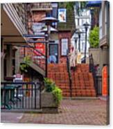 Pass-through Yard  In West Vancouver Canvas Print