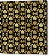 Pastrana - Gold Black Art Deco Seamless Pattern Canvas Print