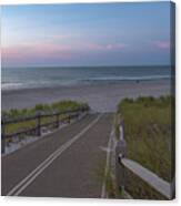 Path Down To The Beach After Sunrise Canvas Print