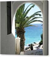 Path To The Beach In Nerja Canvas Print