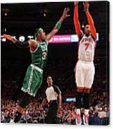 Paul Pierce And Carmelo Anthony Canvas Print