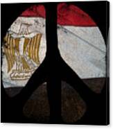 Peace Egypt Retro Canvas Print