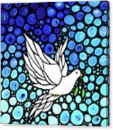 Peaceful Journey - White Dove Peace Art Canvas Print