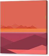 Peach Dawn Sunrise Canvas Print