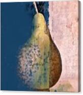 Pear Abstract - Blue Pink Canvas Print