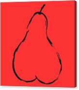 Pear, Vegetarian Sublimation Art Canvas Print
