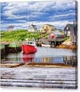 Peggy's Cove In Perspective Canvas Print