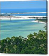 Pensacola Pass From Above Canvas Print