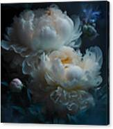 Peonies Opalescent Canvas Print