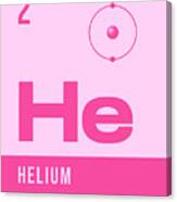Periodic Element A - 2 Helium He Canvas Print