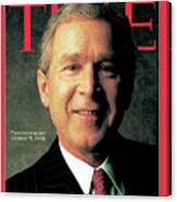 2000 Person Of The Year - George W. Bush Canvas Print