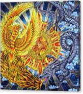 Phoenix And Dragon Canvas Print