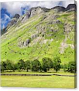 Pike Of Stickle Loft Crag Thorn Crag And Harrison Stickle Peaks Canvas Print