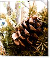 Pine Cone Wreath Canvas Print