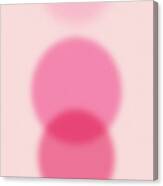 Pink Gradient Circles- Art By Linda Woods Canvas Print