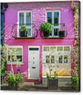 Pink House In Notting Hill, London Canvas Print