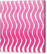 Pink Waves- Abstract Watercolor Pattern Canvas Print