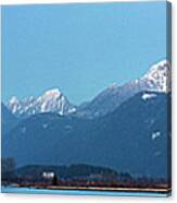 Pitt River And The Coast Mountains Canvas Print