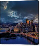 Pittsburgh At Sunset Canvas Print
