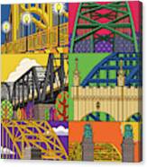 Pittsburgh City Of Bridges Vertical Canvas Print