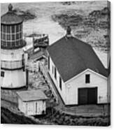 Point Reyes Lighthouse Ii Bw Canvas Print