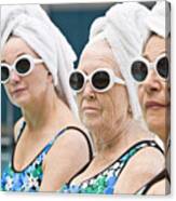 Poolside Ladies Canvas Print