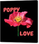 Poppy Love Canvas Print