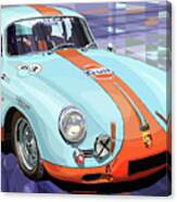 Porsche 356 Gulf Canvas Print